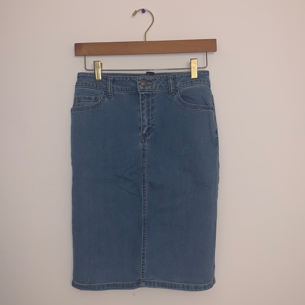 Jean pencil skirt